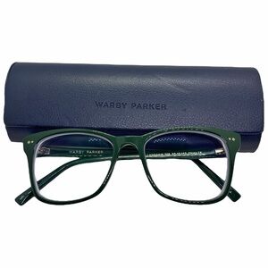WARBY PARKER ☆ Landon M 708 Eyeglasses 50-17-142 ☆ Forest Green ☆ Includes Case